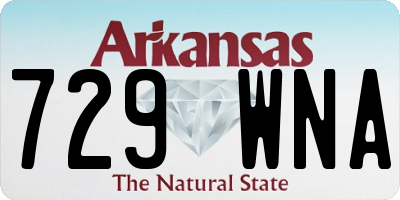 AR license plate 729WNA