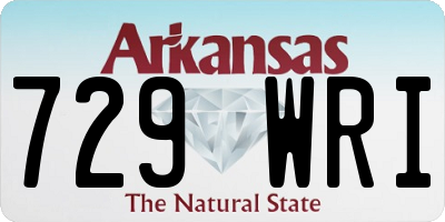 AR license plate 729WRI
