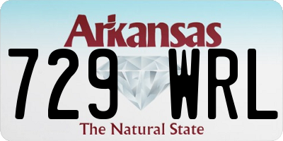 AR license plate 729WRL
