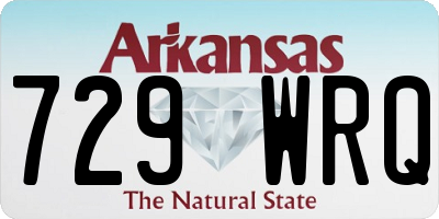 AR license plate 729WRQ