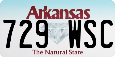 AR license plate 729WSC