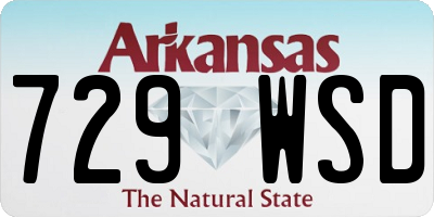 AR license plate 729WSD