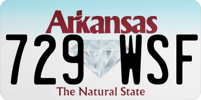 AR license plate 729WSF