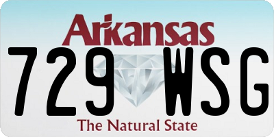 AR license plate 729WSG