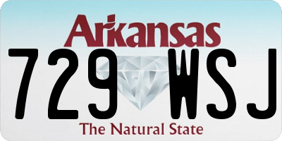 AR license plate 729WSJ
