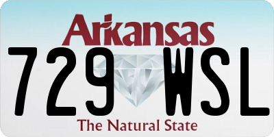 AR license plate 729WSL