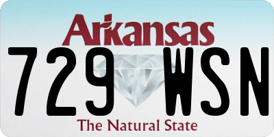 AR license plate 729WSN