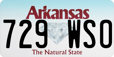 AR license plate 729WSO