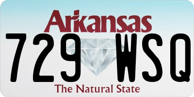 AR license plate 729WSQ