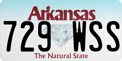 AR license plate 729WSS