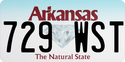 AR license plate 729WST