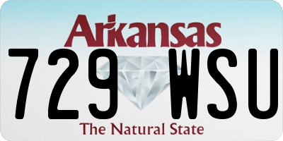 AR license plate 729WSU