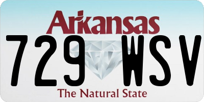 AR license plate 729WSV