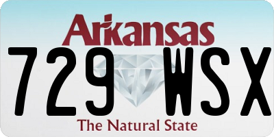 AR license plate 729WSX
