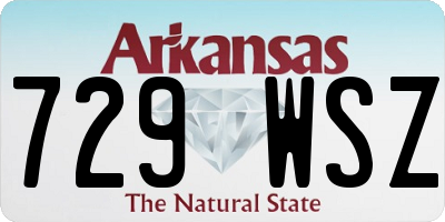 AR license plate 729WSZ