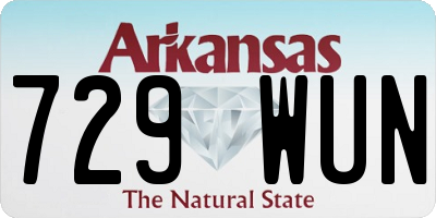 AR license plate 729WUN