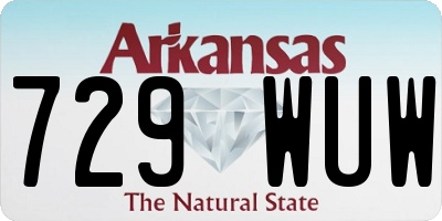 AR license plate 729WUW