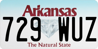 AR license plate 729WUZ