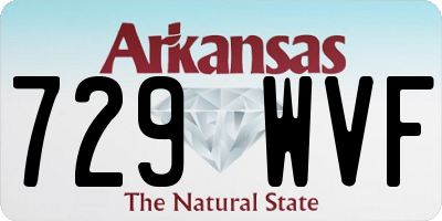 AR license plate 729WVF
