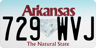 AR license plate 729WVJ