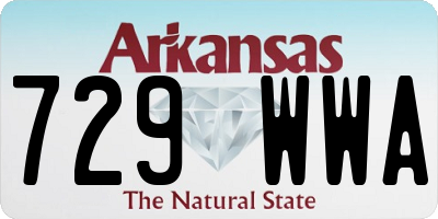 AR license plate 729WWA