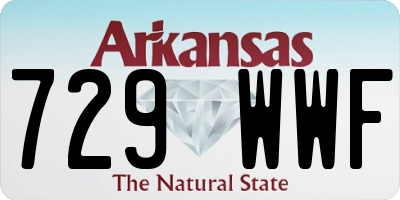 AR license plate 729WWF