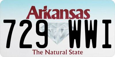 AR license plate 729WWI