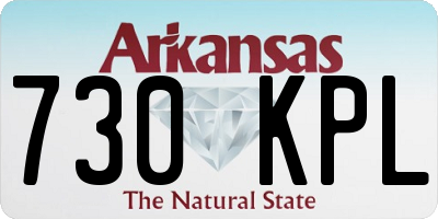 AR license plate 730KPL