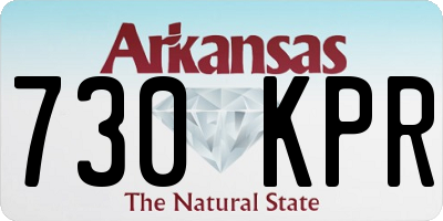 AR license plate 730KPR