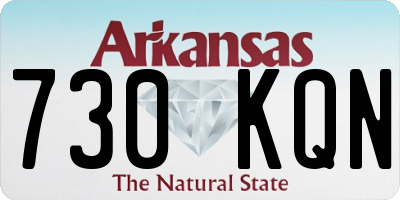 AR license plate 730KQN