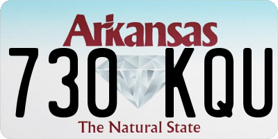 AR license plate 730KQU