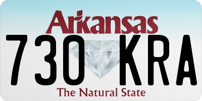 AR license plate 730KRA
