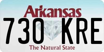 AR license plate 730KRE