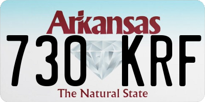 AR license plate 730KRF