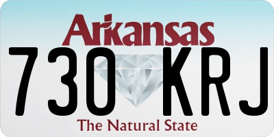 AR license plate 730KRJ