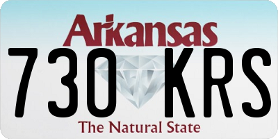 AR license plate 730KRS