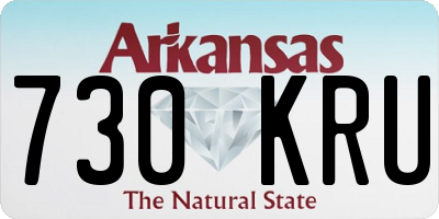 AR license plate 730KRU