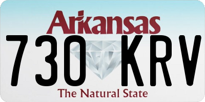 AR license plate 730KRV