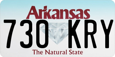 AR license plate 730KRY
