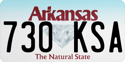 AR license plate 730KSA