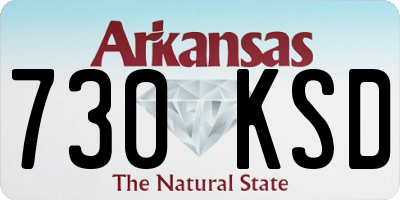 AR license plate 730KSD