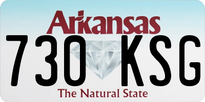 AR license plate 730KSG