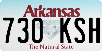 AR license plate 730KSH