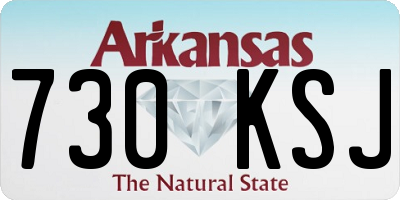 AR license plate 730KSJ