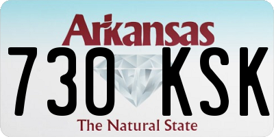 AR license plate 730KSK