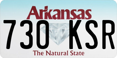 AR license plate 730KSR