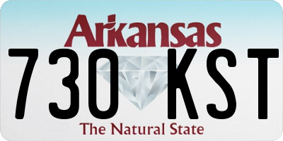 AR license plate 730KST