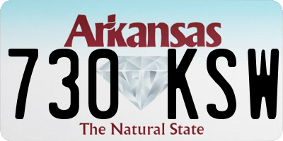 AR license plate 730KSW
