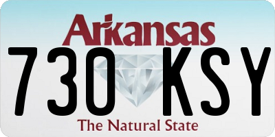 AR license plate 730KSY