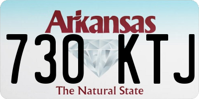 AR license plate 730KTJ